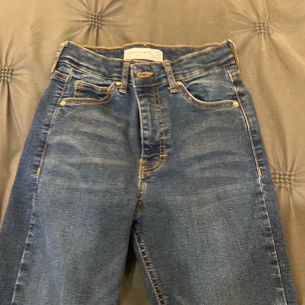 Topshop Jamie jeans 10” high rise - Picture 3 of 4